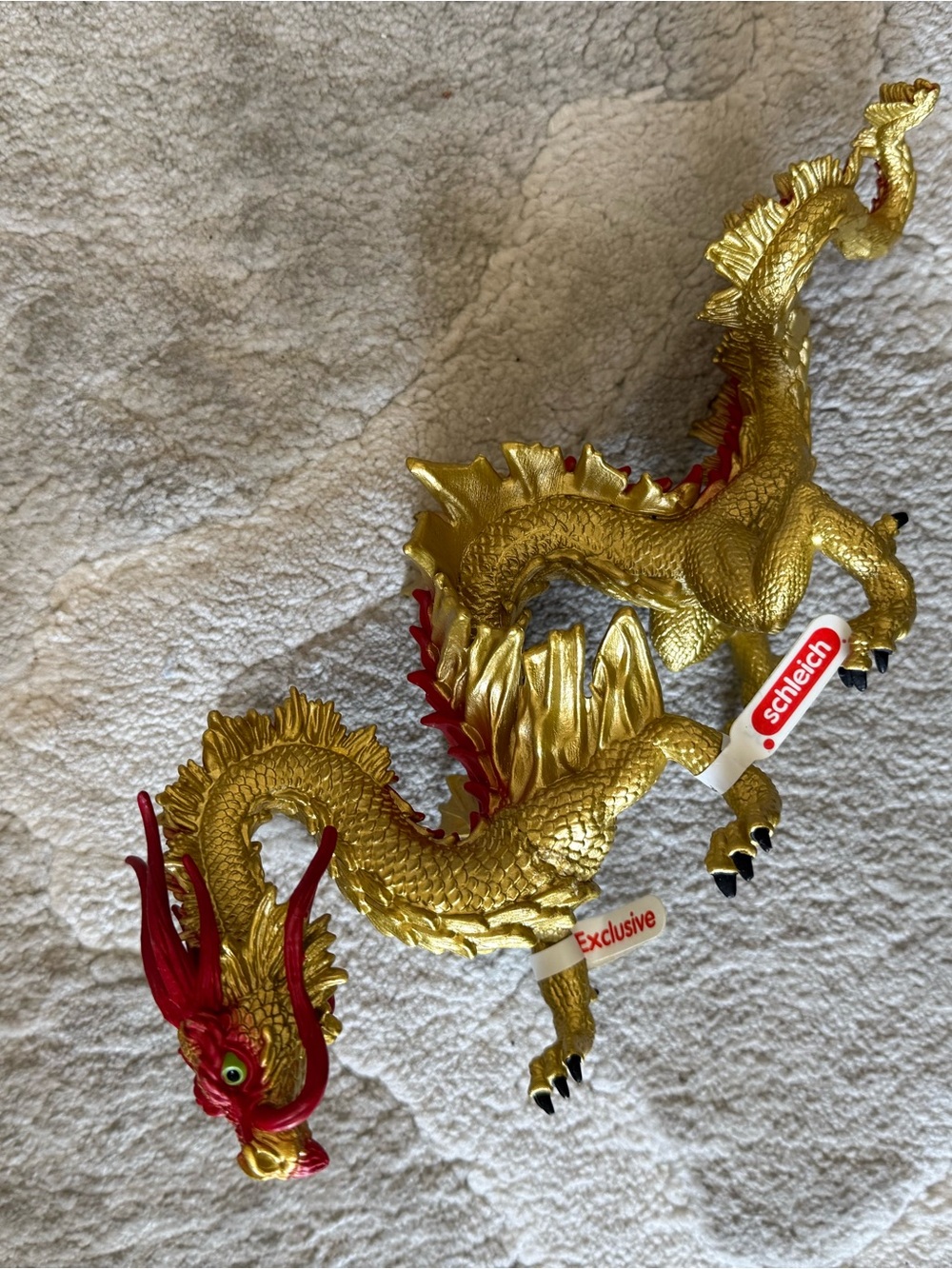 Schleich Gold & Red Dragon Figurine - Kids Toy